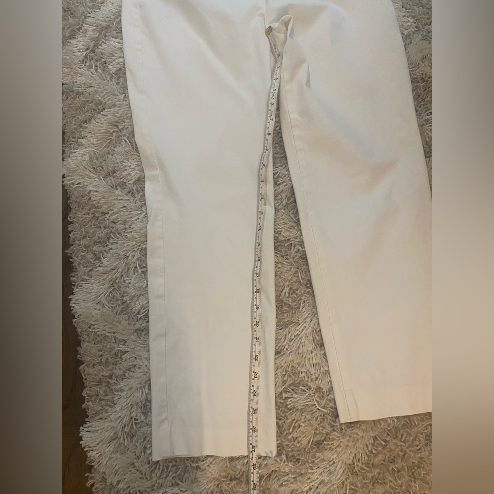 TALBOTS Cream Ankle Pants sz 12P - Picture 4 of 6